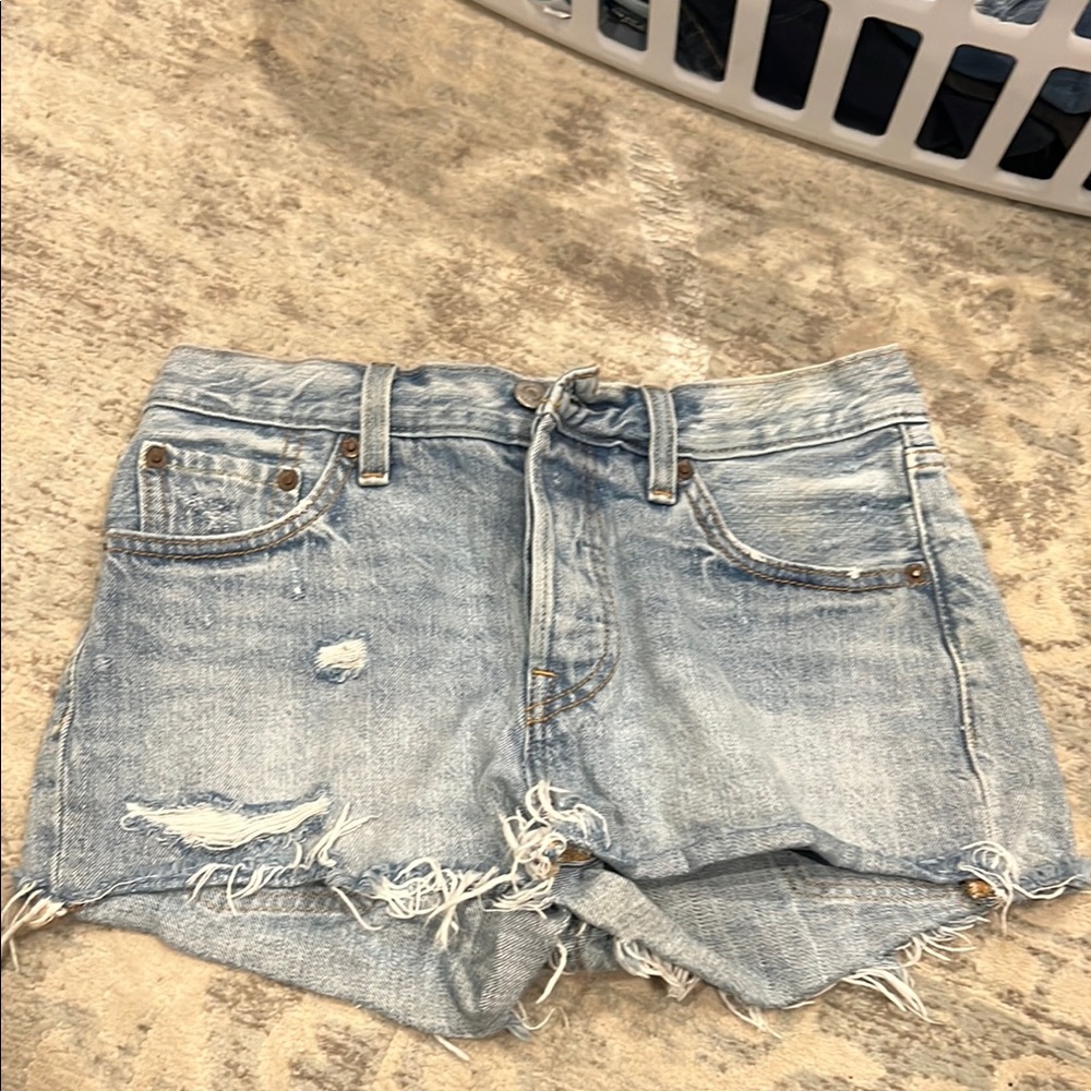 Distressed Denim Women's Shorts